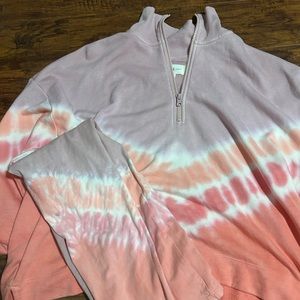 Lou & Gray 2 piece set - leggings and half zip sweatshirt